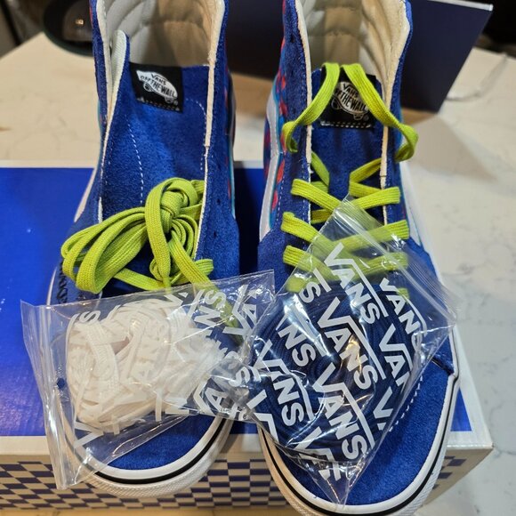 Vans x Awake Special Collab Edition Sk8-HI Blue/Red Size 10 SK8-HI NEW RARE SHOE - Picture 4 of 16